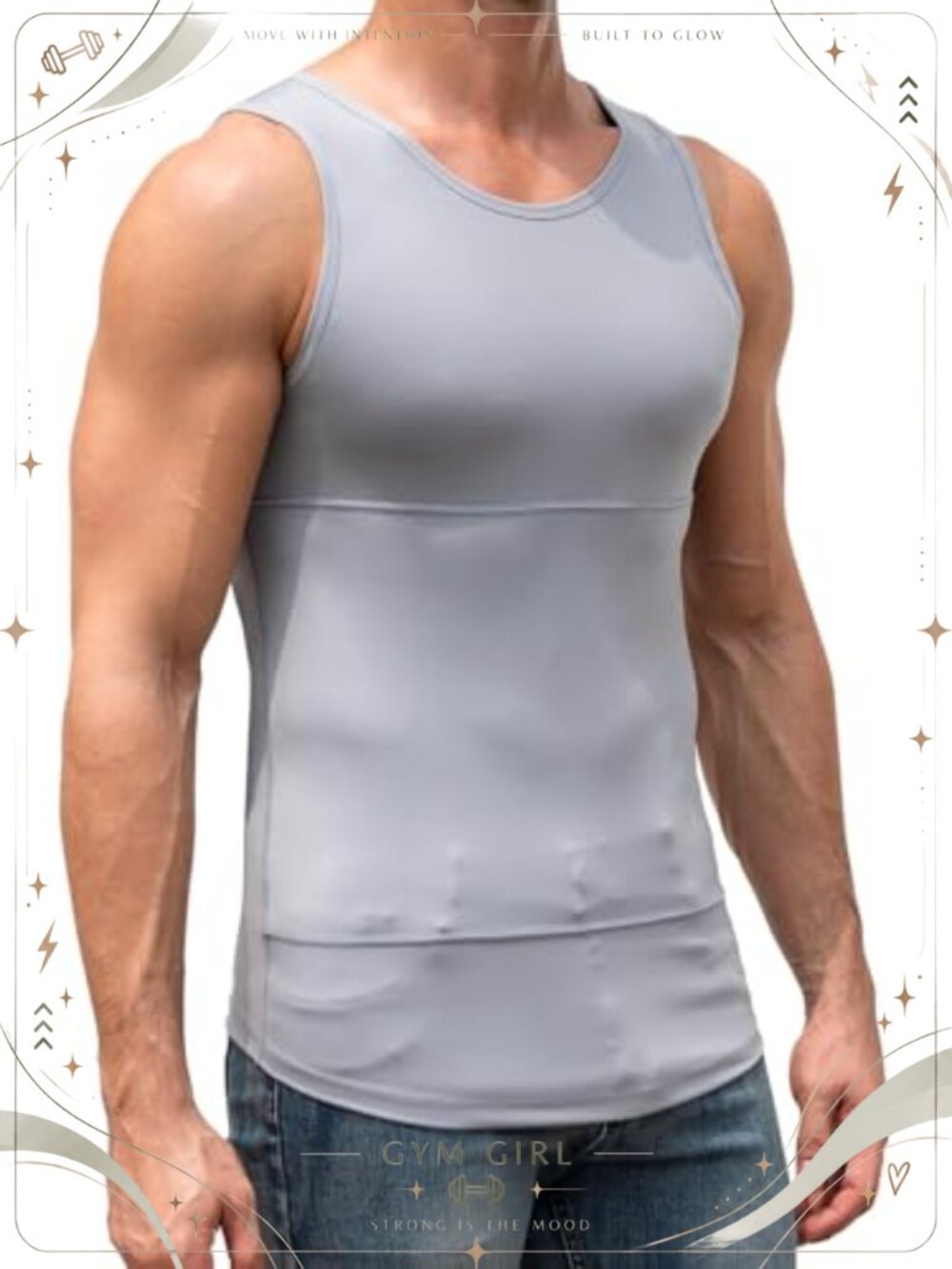 Men's Compression Tank Top Slimming Shapewear Undershirt